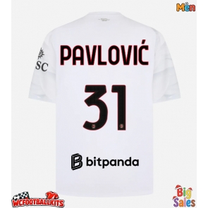 AC Milan Strahinja Pavlovic #31 Replica Away Stadium Shirt 2026-27 Short Sleeve